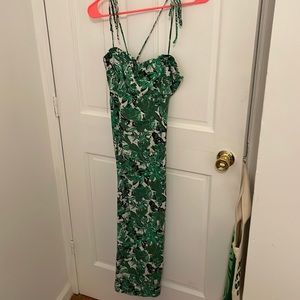 Free People Palm Print Linen Dress